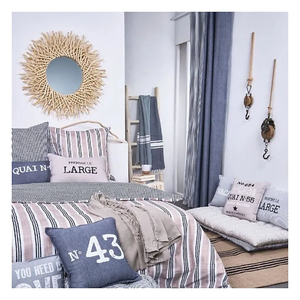 Parure de lit - TODAY Kargo - 220x240 cm - 2 personnes - coton imprimé rayé