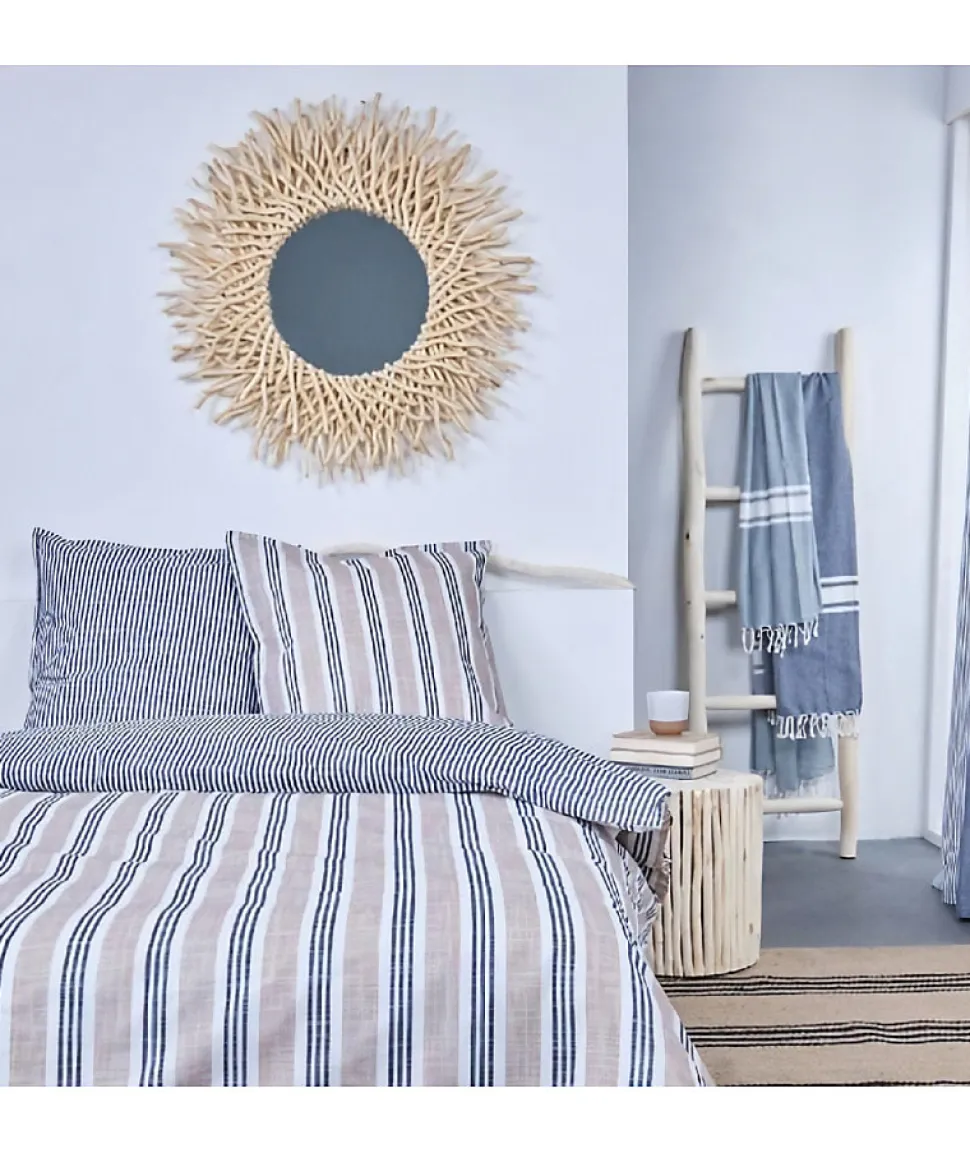 Parure de lit - TODAY Kargo - 220x240 cm - 2 personnes - coton imprimé rayé