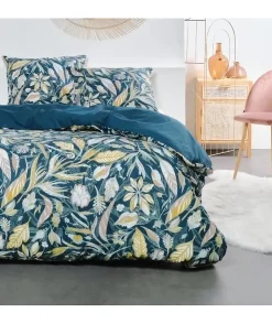 Parure de lit - TODAY Sunshine - 240x220 cm - 2 personnes - coton imprimé floral