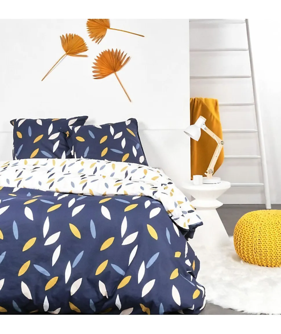 Parure de lit - TODAY Sunshine - 240x220 cm - 2 personnes - coton imprimé floral