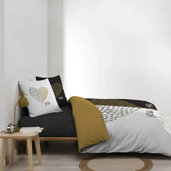 Parure de lit 240 x 220 cm coton imprimé Miu