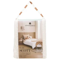 Parure de lit bouclette Scott 140x200cm multicolore - Atmosphera