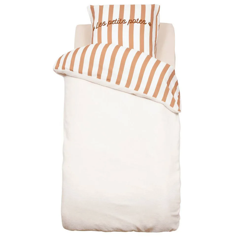 Parure de lit bouclette Scott 140x200cm multicolore - Atmosphera