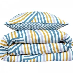 Parure de lit double arche en microfibre lavée 200x200cm