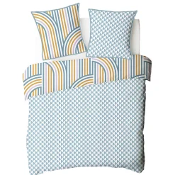 Parure de lit double arche en microfibre lavée 200x200cm