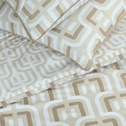 Parure de lit double rétro en microfibre lavée 260x240cm