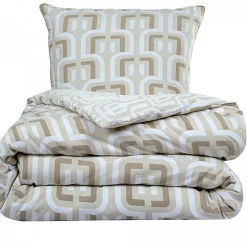 Parure de lit double rétro en microfibre lavée 260x240cm