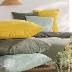 Parure de lit en gaze de coton (240x220 cm - Sable)