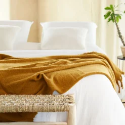 Parure de lit en gaze de coton (240x220 cm - Blanc)