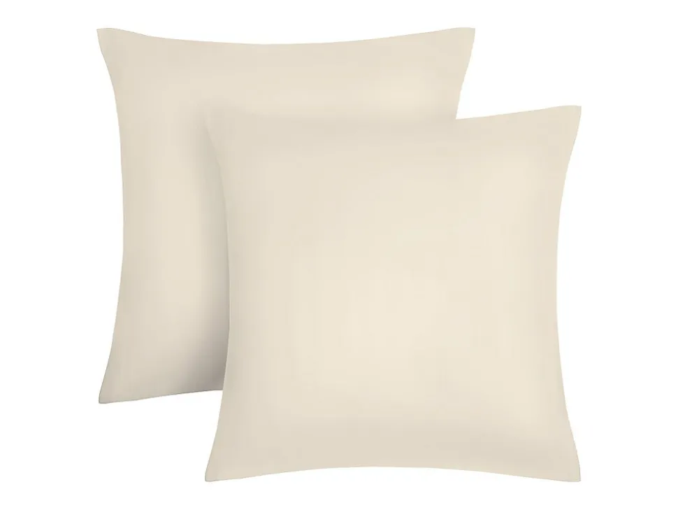 Parure de lit en satin 108 fils/cm² - Housse de couette 220 x 240 cm + 2 taies d'oreiller 63 x 63 cm - Beige - TALORA de PALACIO