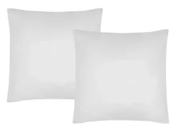 Parure de lit en satin 108 fils/cm² - Housse de couette 220 x 240 cm + 2 taies d'oreiller 63 x 63 cm - Blanc - TALORA de PALACIO