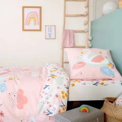 Parure de lit enfant Cygne - Coton 57 fils/cm²
