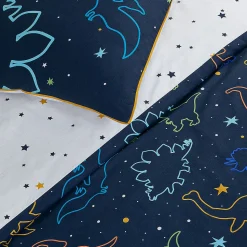 Parure de lit enfant dinosaure réversible 140x200cm