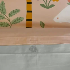 Parure de lit enfant Licorne - 140x200 cm + 1 taie - Coton 57 fils,cm² - 140x200cm - Rose