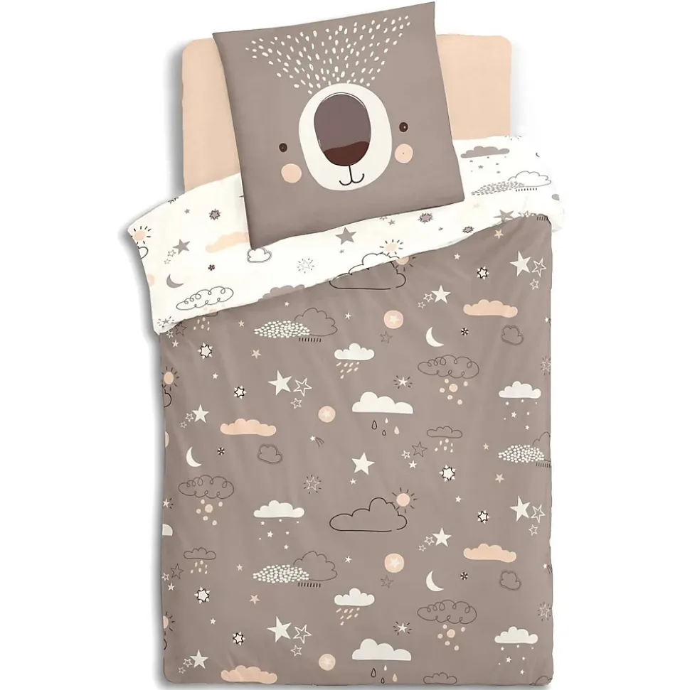 Parure de lit enfant Ourson - 100% coton 57 fils