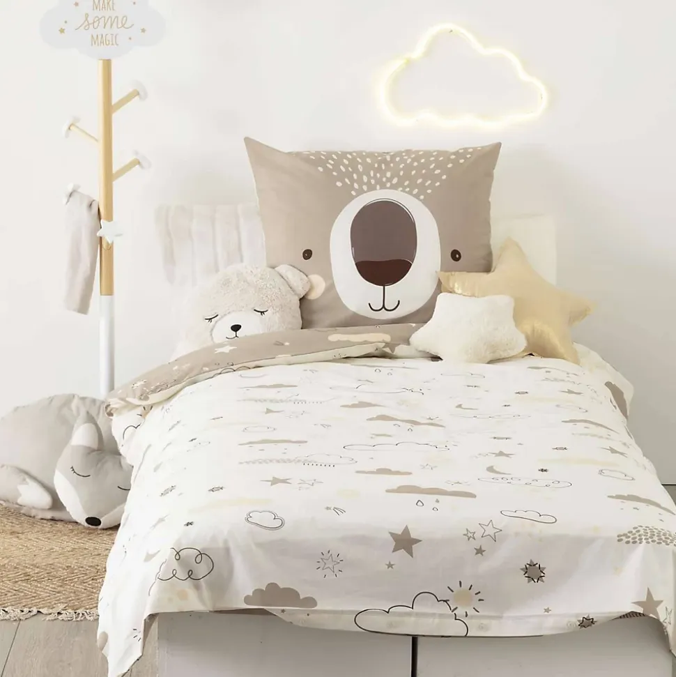 Parure de lit enfant Ourson - 100% coton 57 fils