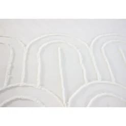 Parure de lit finition tufté - 100% coton lavé 52 fils/cm²