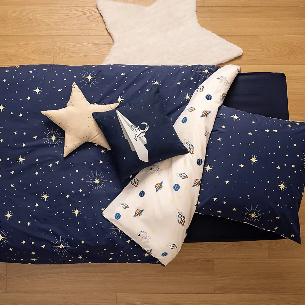 Parure de lit imprimée espace 140x200cm - Atmosphera