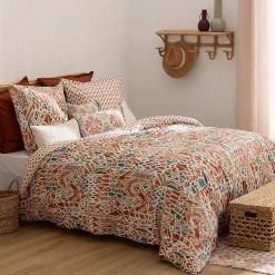 Parure de lit imprimée Ikat 240x220cm - Atmosphera