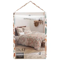 Parure de lit imprimée Ikat 240x220cm - Atmosphera