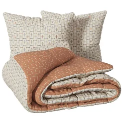 Parure de lit imprimée Posei lin 240x220cm - Atmosphera