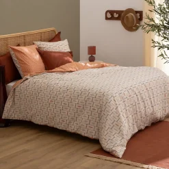 Parure de lit imprimée Posei lin 240x220cm - Atmosphera