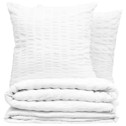 Parure de lit Irhia 240x220cm blanc - Atmosphera