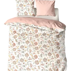 Parure de lit ISPANA 240x220 cm 100% polyester microfibre rose 3 pièces