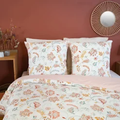 Parure de lit ISPANA 240x220 cm 100% polyester microfibre rose 3 pièces