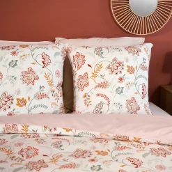 Parure de lit ISPANA 240x220 cm 100% polyester microfibre rose 3 pièces