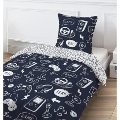 Parure de lit jeux vidéos en coton 140x200cm