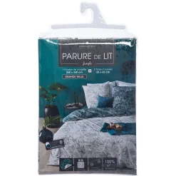 Parure de lit Jungle en coton 260x240 cm - Atmosphera