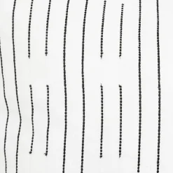 Parure de lit Kain coton blanc/noir 240x220cm - Atmosphera