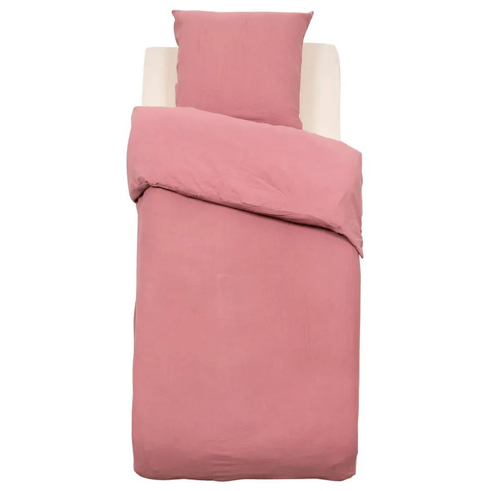 Parure de lit Lili 140x200cm rose antique - Atmosphera