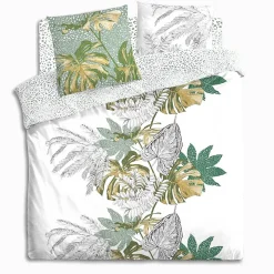 Parure de lit Monstera en coton 240x220 cm - Atmosphera
