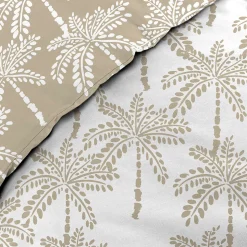 Parure de lit réversible 100% coton (240x220 cm - Naturel)