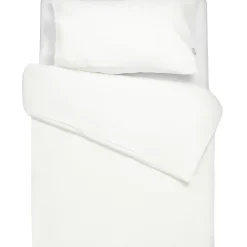 Parure de lit réversible gaze de coton & nid d'abeille