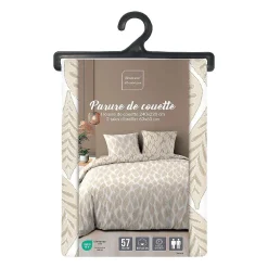 Parure de lit réversible (240x220 cm - Naturel)