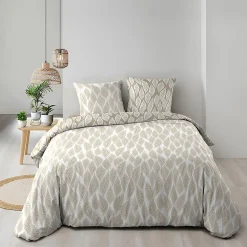 Parure de lit réversible (240x220 cm - Naturel)