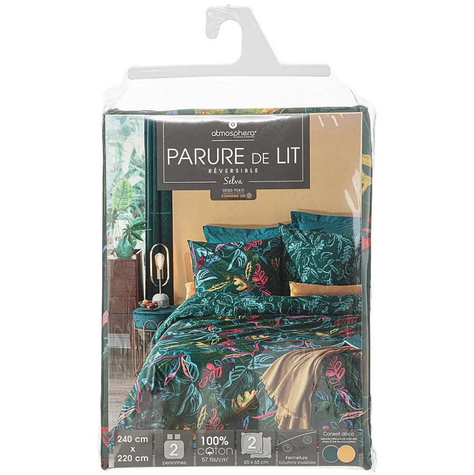 Parure de lit Selva en coton 240x220 cm - Atmosphera