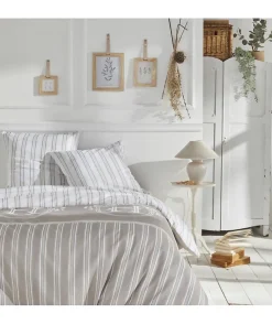 PARURE DE LIT TODAY - HOUSSE DE COUETTE 240X260 + 2 TAIES D OREILLER 63X63 - 100% COTON 57 fils - Berenice