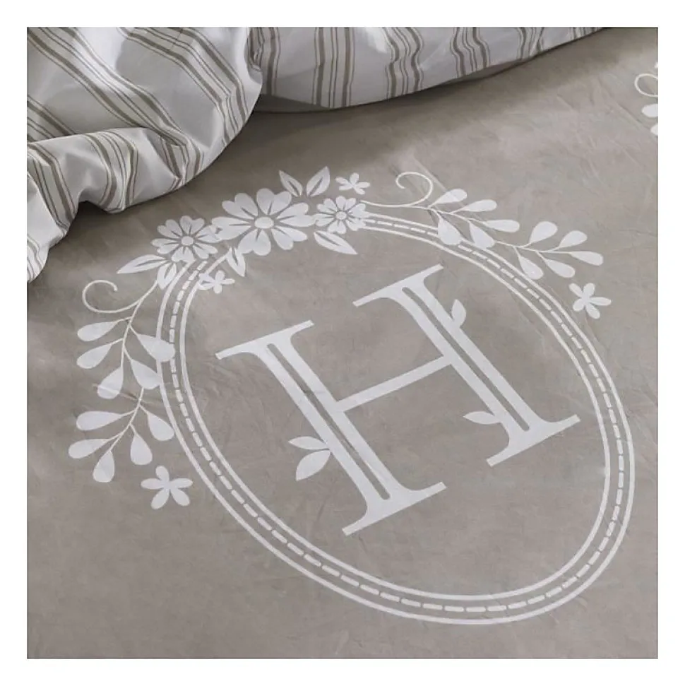 PARURE DE LIT TODAY - HOUSSE DE COUETTE 240X260 + 2 TAIES D OREILLER 63X63 - 100% COTON 57 fils - Berenice