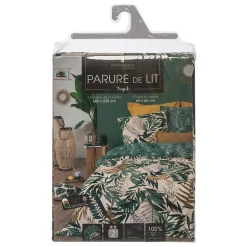 Parure de lit Tropik en coton 240x220 cm - Atmosphera
