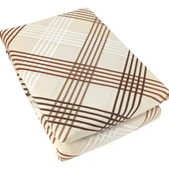 Parure de lit 200x200 cm 100% flanelle de coton ARTHUR beige 3 pièces