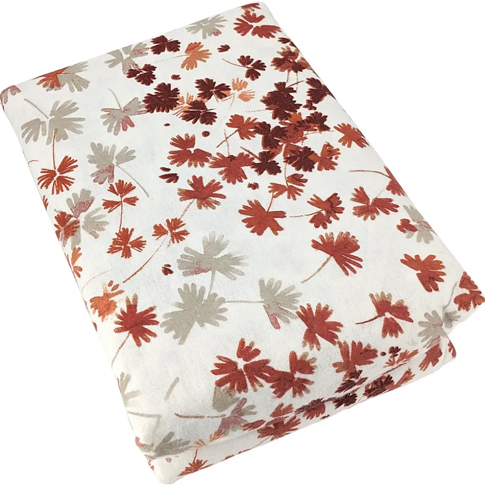 Parure de lit 140x200 cm 100% flanelle de coton ÉMILIE rouge 2 pièces