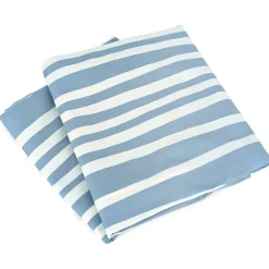 Parure de lit 240x220 cm 100% polyester microfibre BLIS bleu 3 pièces