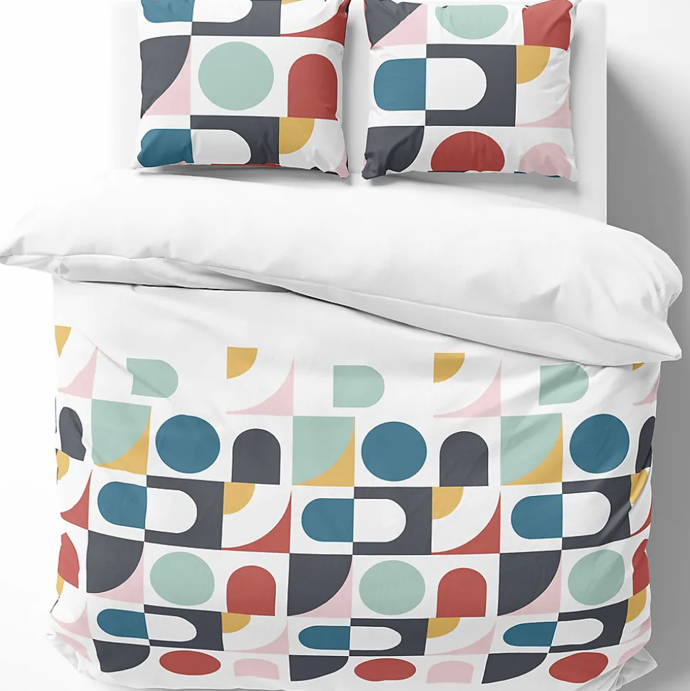 Parure de lit 240x220 cm coton biologique TITANE Blanc