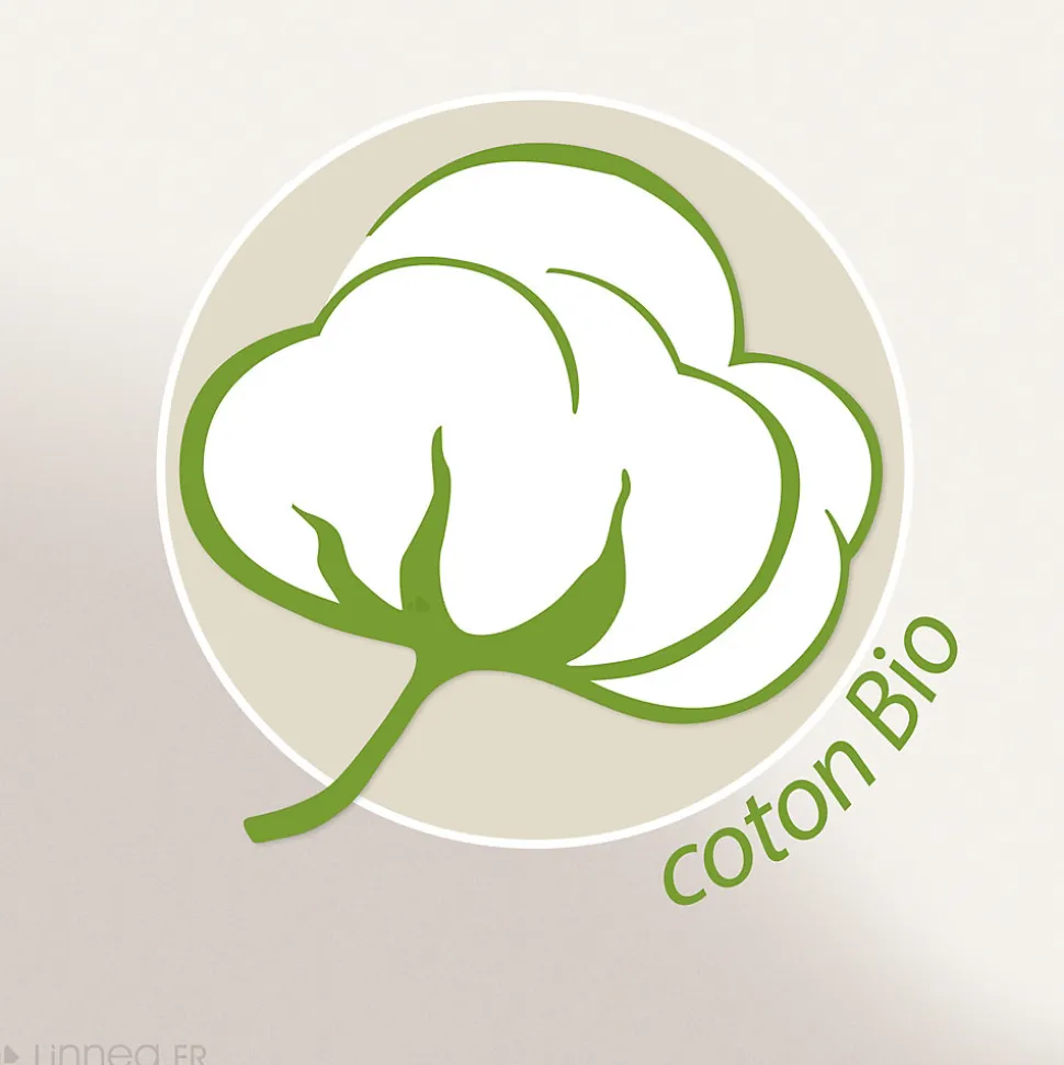 Parure de lit 240x220 cm coton biologique TITANE Blanc