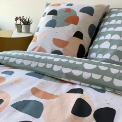 Parure de lit 240x220 cm coton PONTINO Multicolore 3 pièces