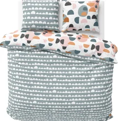 Parure de lit 240x220 cm coton PONTINO Multicolore 3 pièces